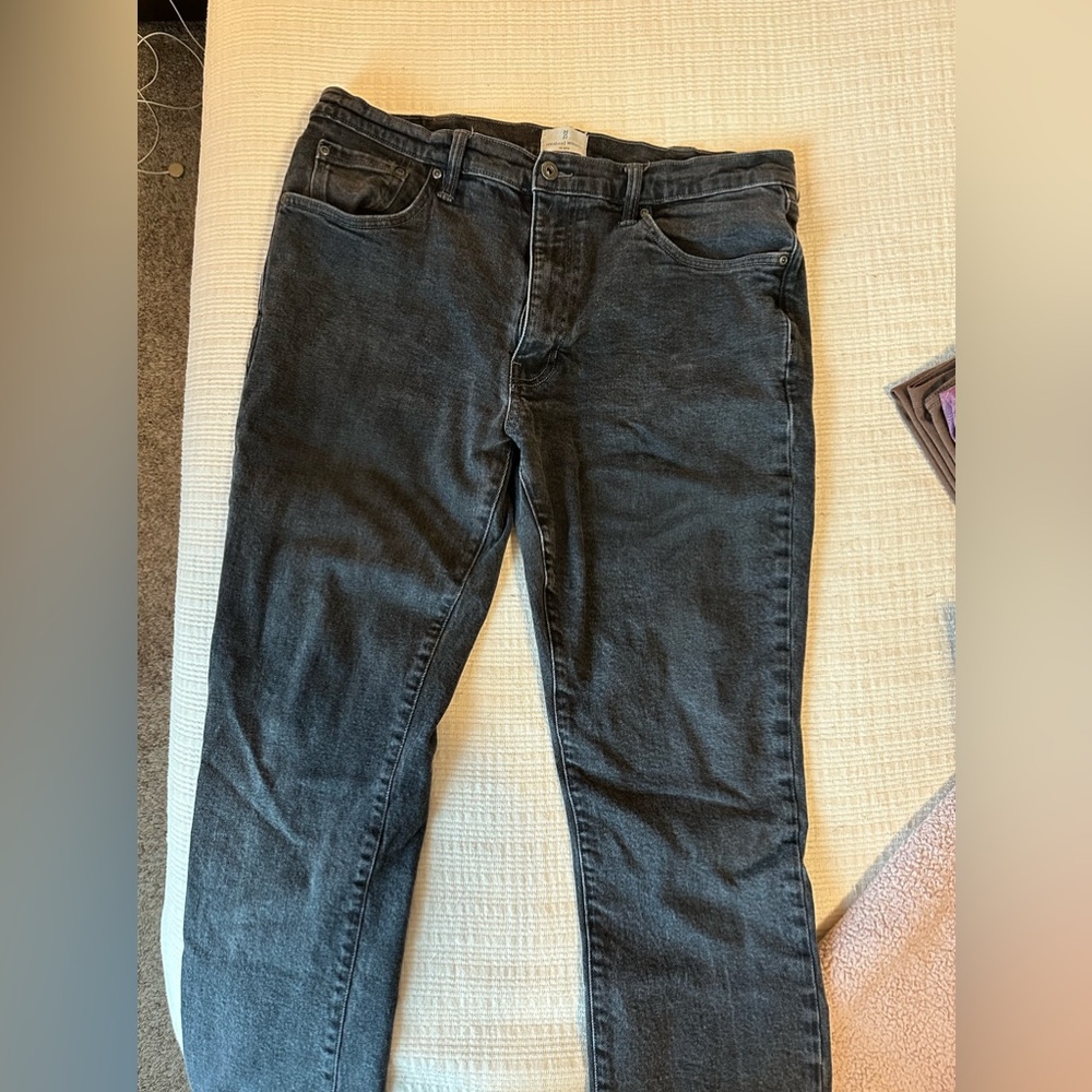 JC Penny black washed jeans - 38x32
